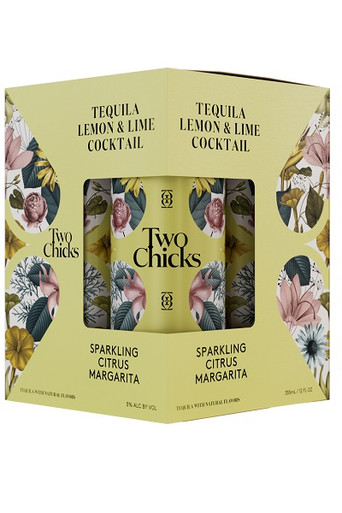 Two Chicks Sparkling Citrus Margarita 4pk