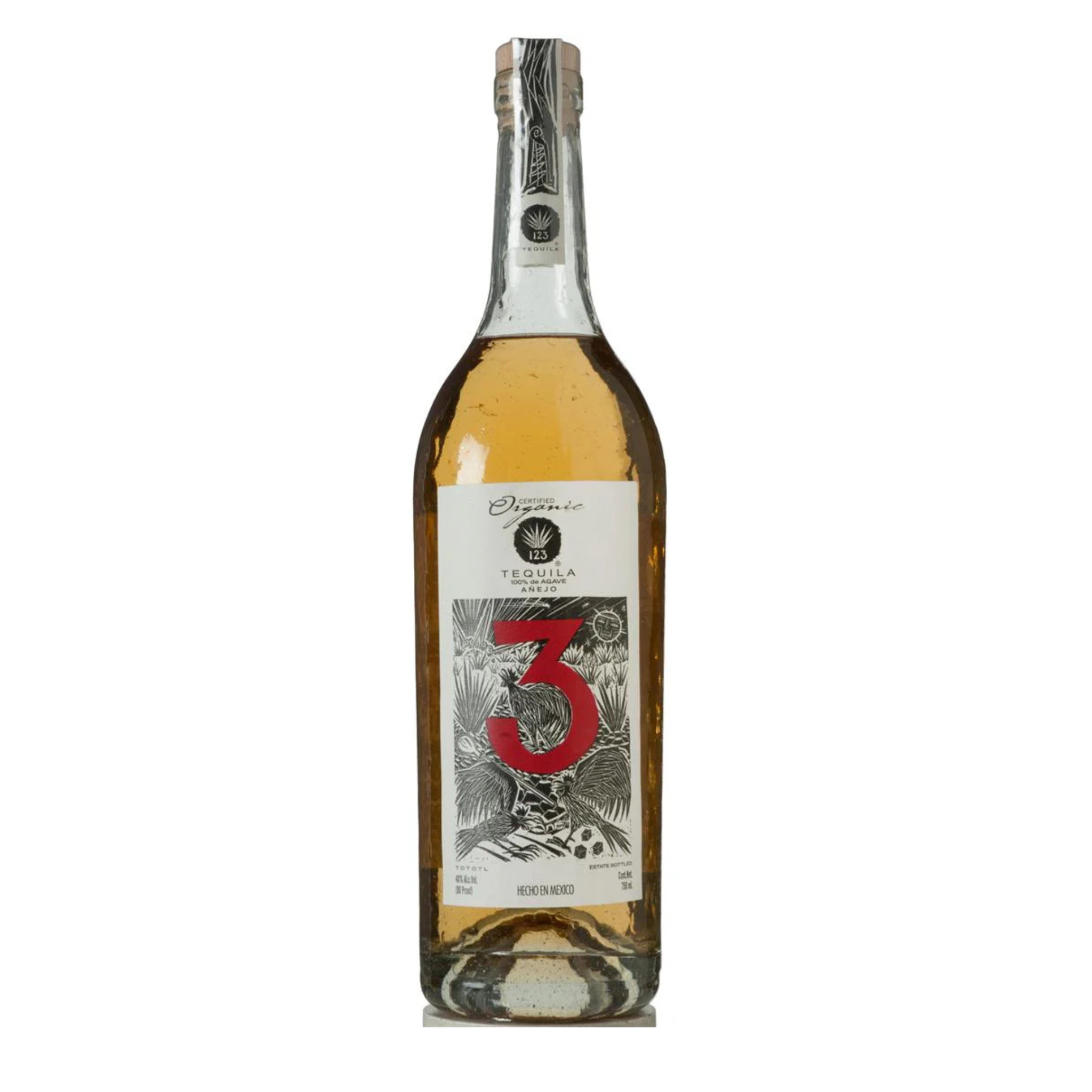 123 Organic Añejo Tequila Tres