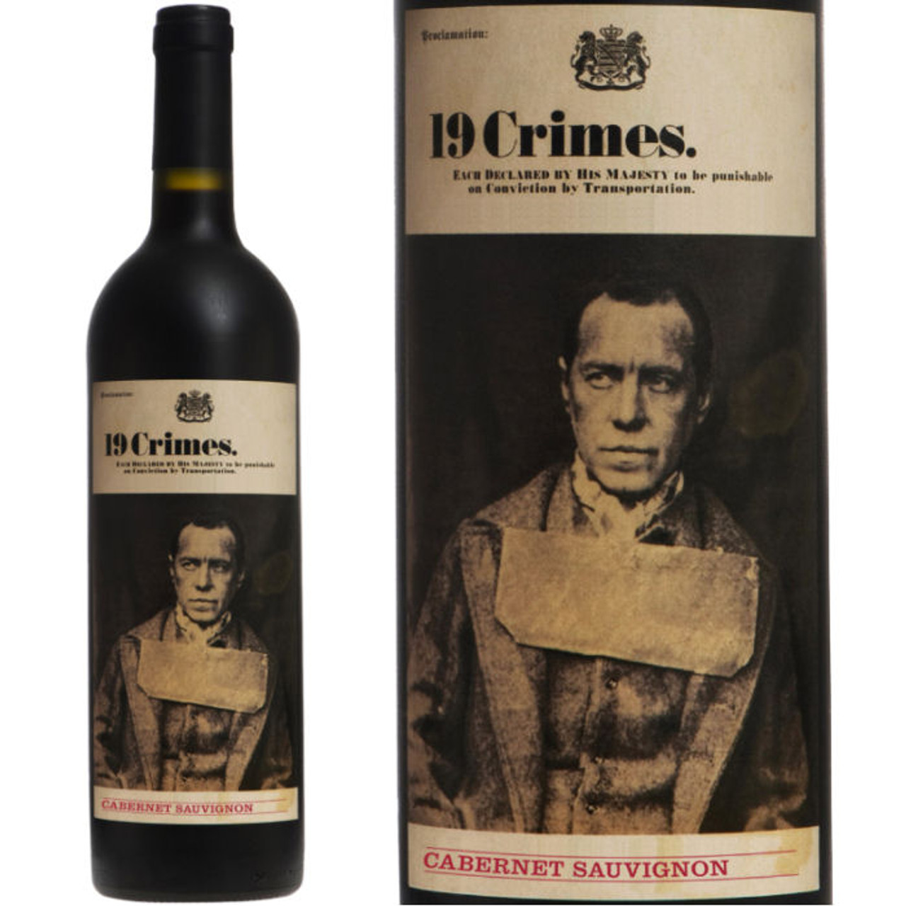 12 Bottle Case 19 Crimes Cabernet 2020 (Australia) w/ Shipping Included