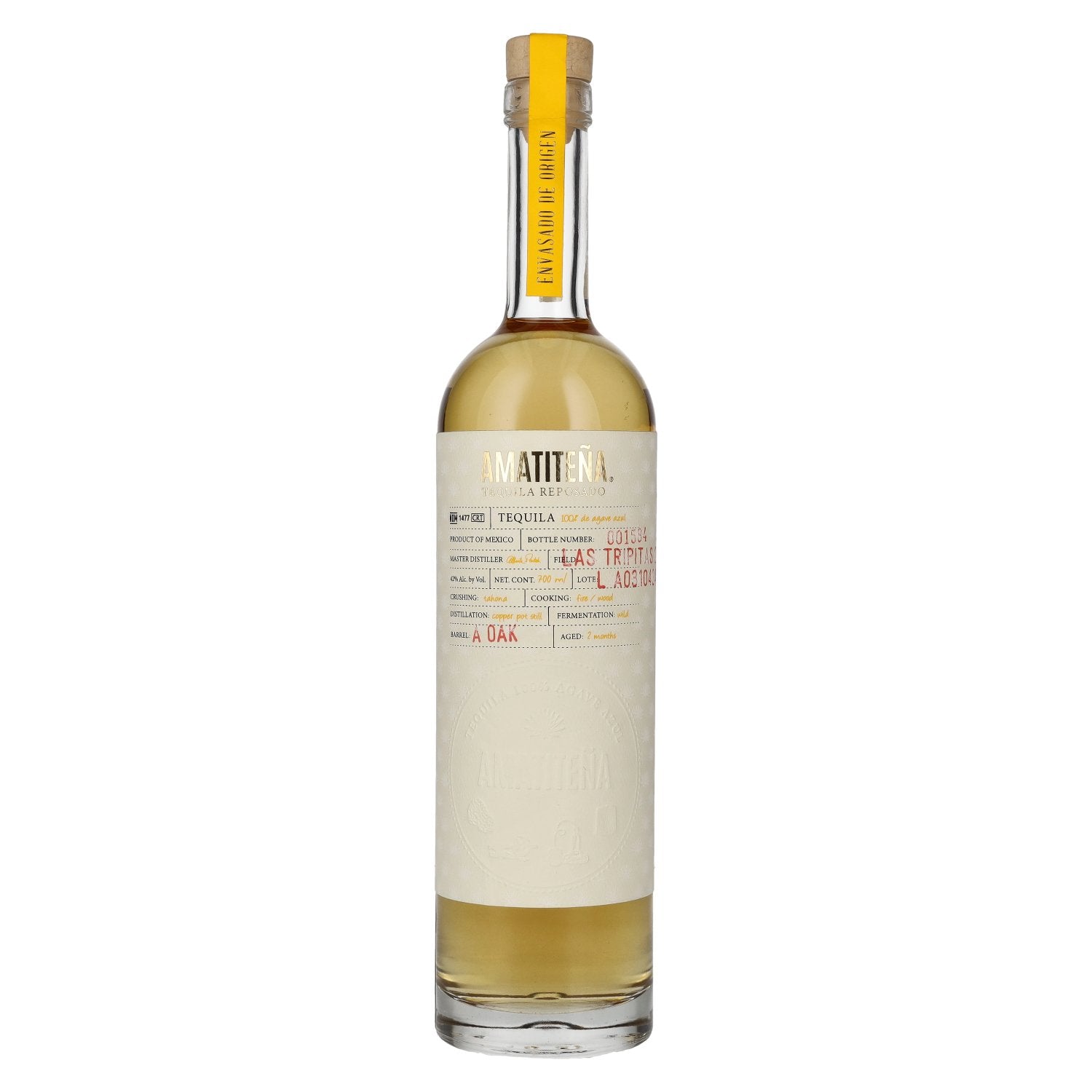 Amatitena Tequila Reposado 100% Puro de Agave 42% Vol. 0,7l