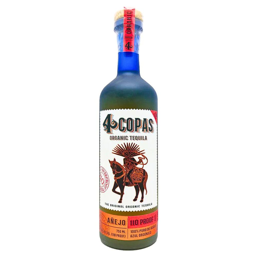 4 Copas Organic Anejo Tequila 110 Proof
