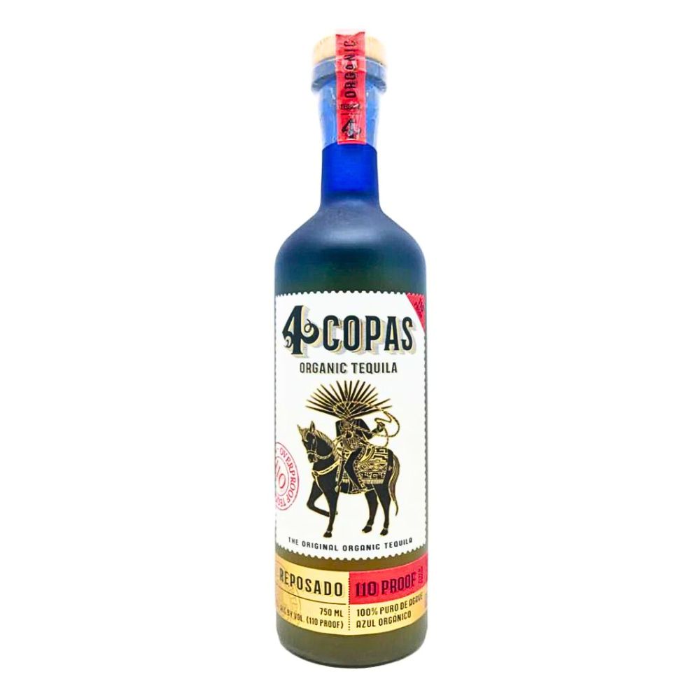 4 Copas Organic Reposado Tequila 110 Proof