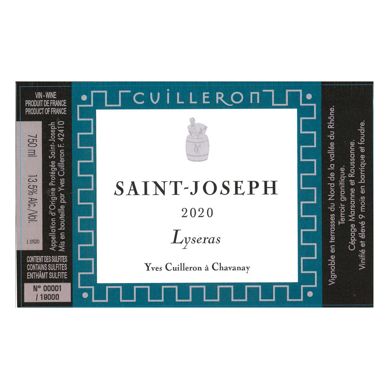 Yves Cuilleron Saint-Joseph Lyseras Blanc 2023 750ml