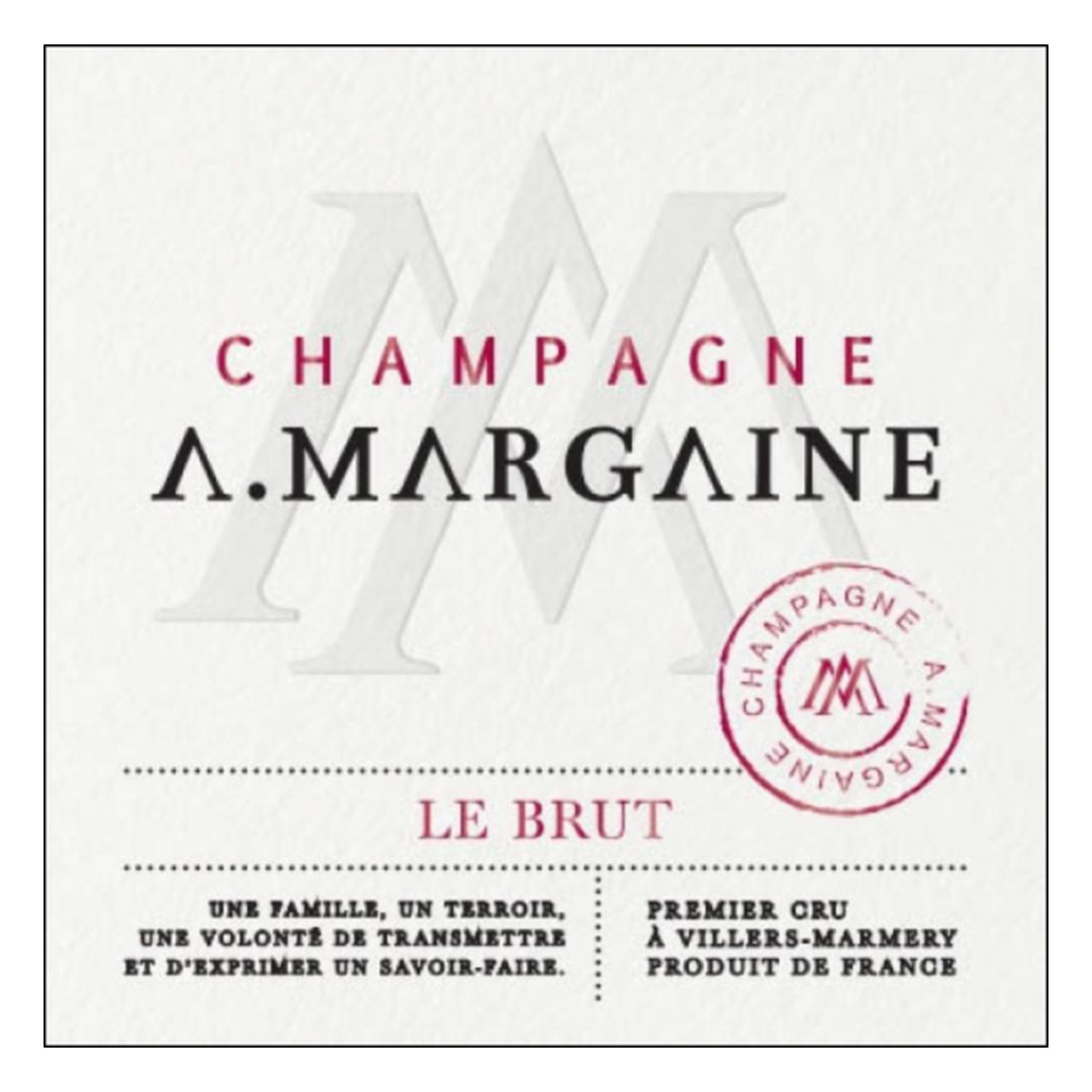 A. Margaine Champagne 1er Cru Le Brut NV 750ml