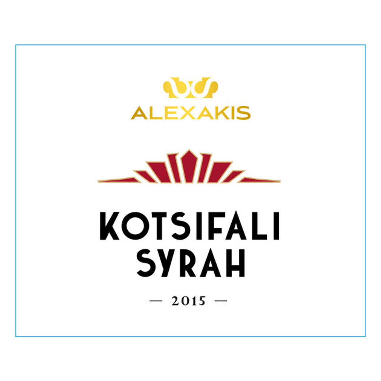 Alexakis Syrah Kotsifali 2019 750ml