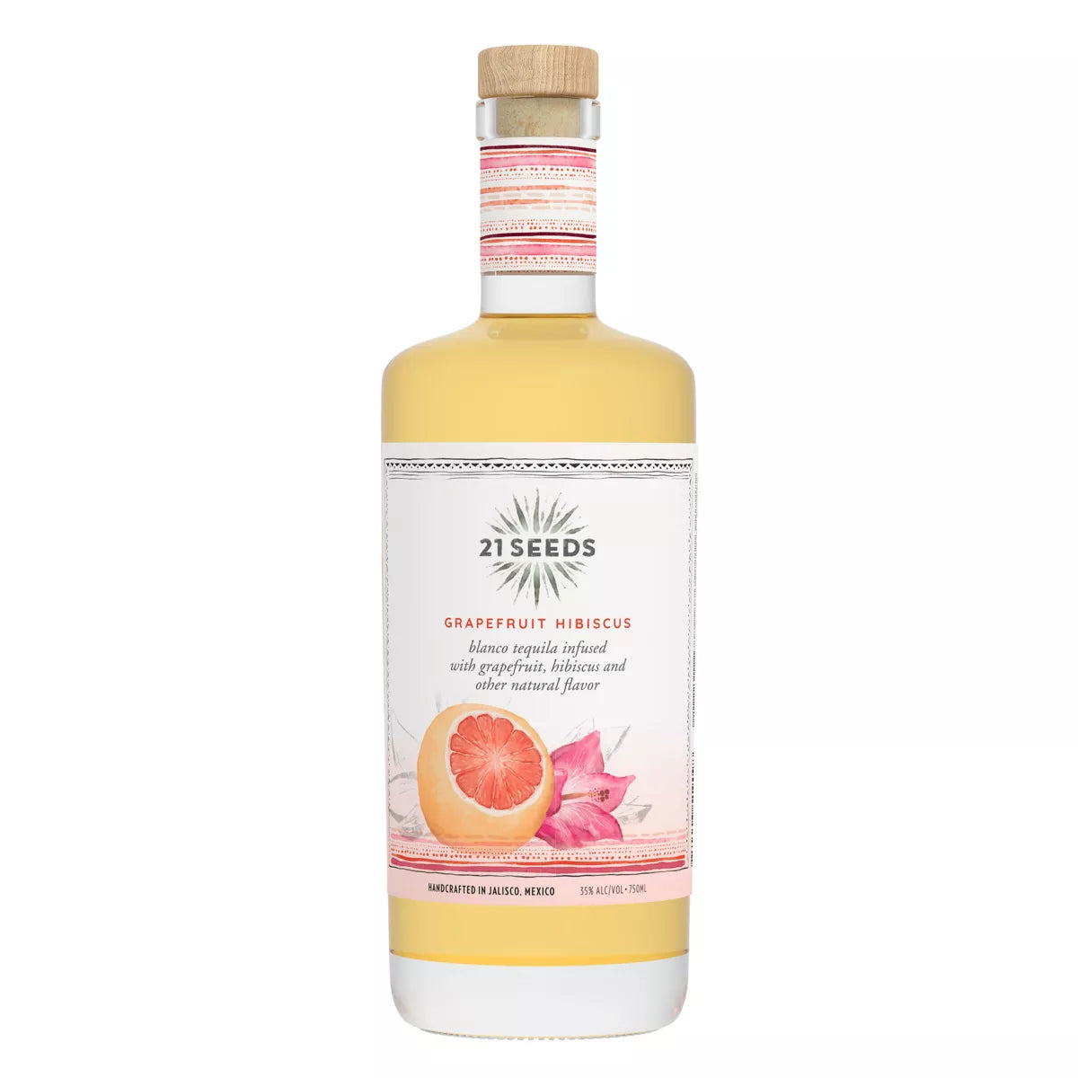 21 Seeds Grapefruit Hibiscus Blanco Tequila - 750ml