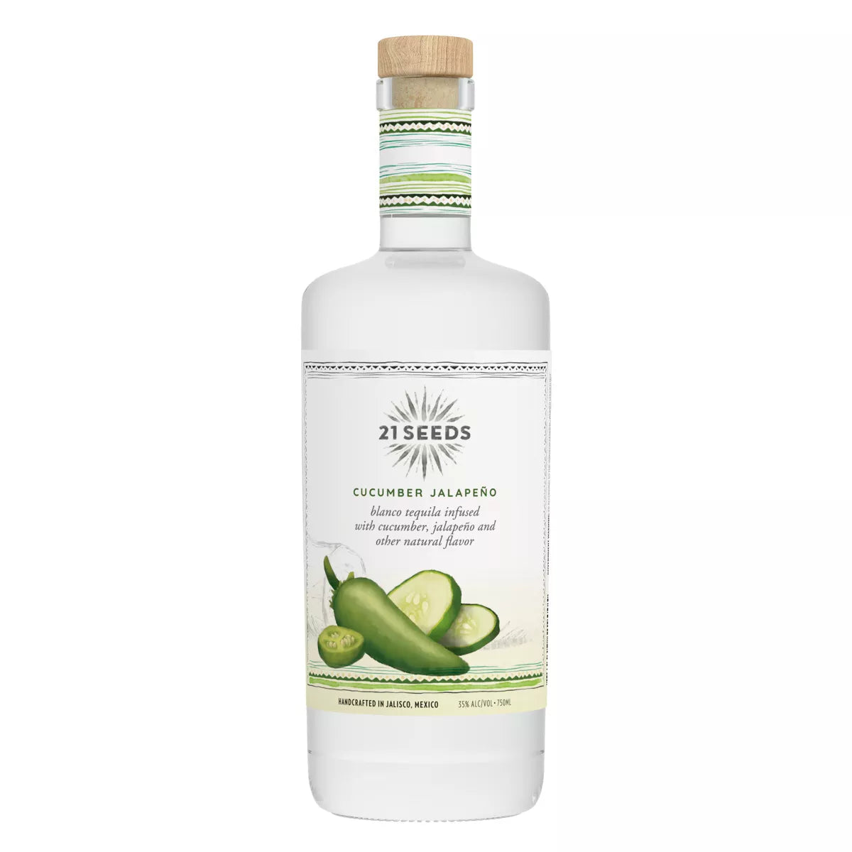 21 Seeds Cucumber Jalapeno Blanco Tequila - 750ml