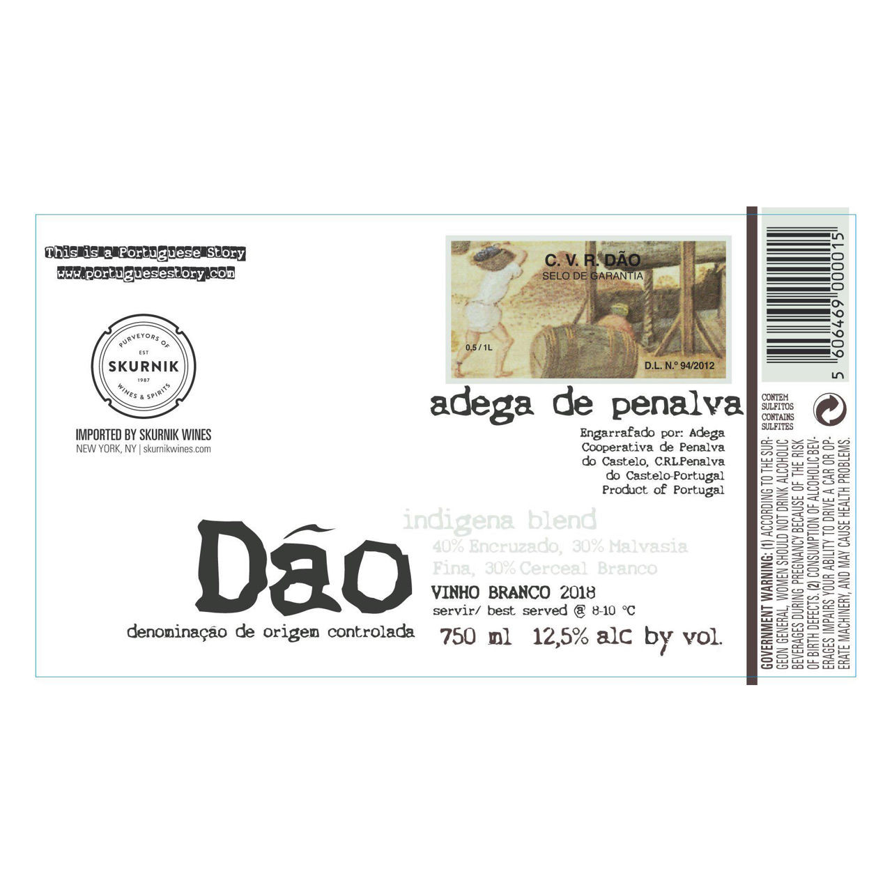 Adega de Penalva Dao Indigena Branco 2023 750ml