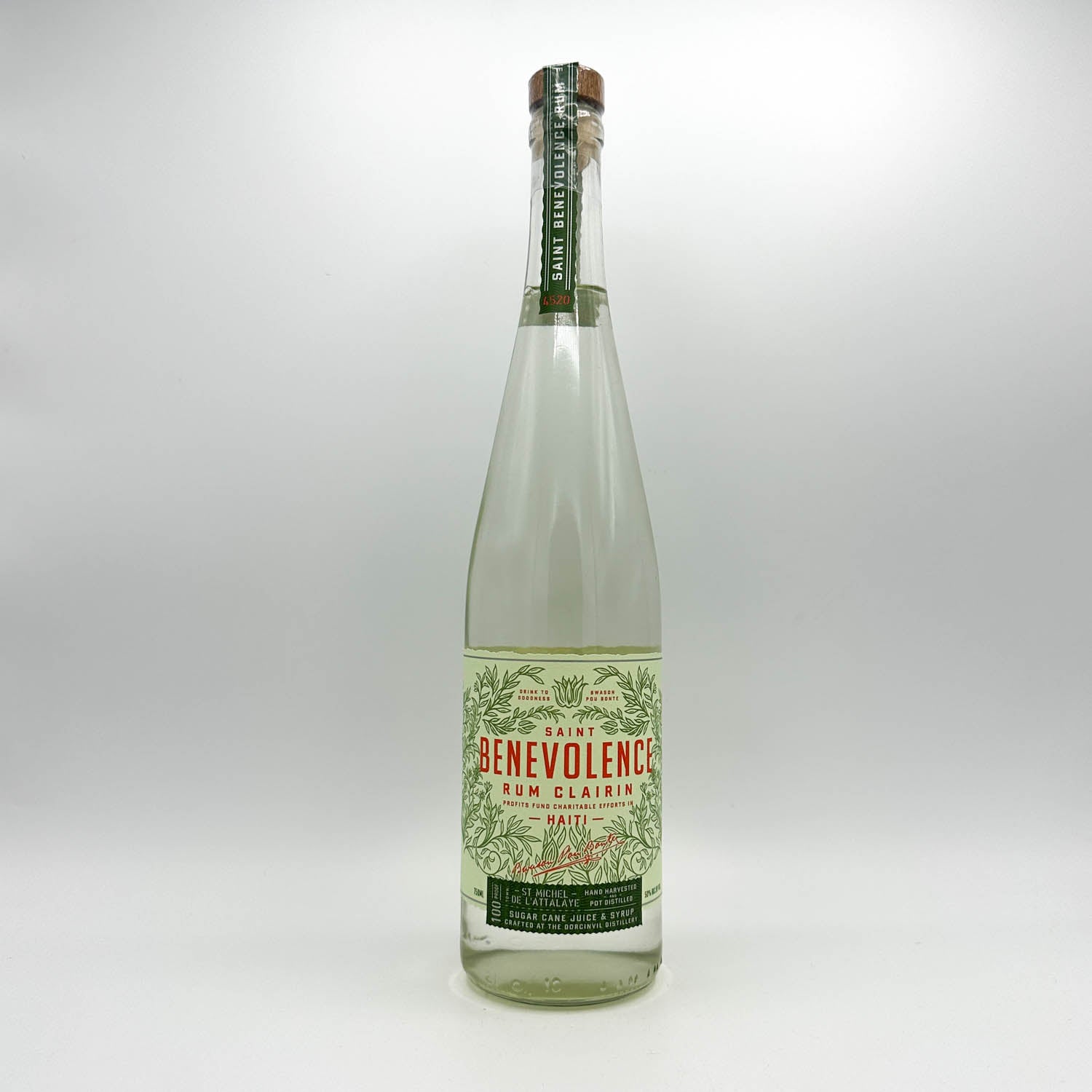 Saint Benevolence Rum Clairin