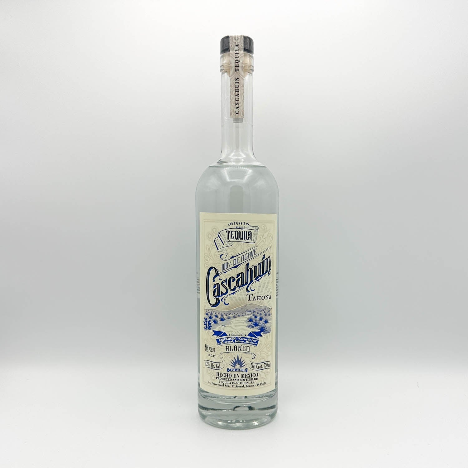 Tequila Cascahuin Tahona Blanco