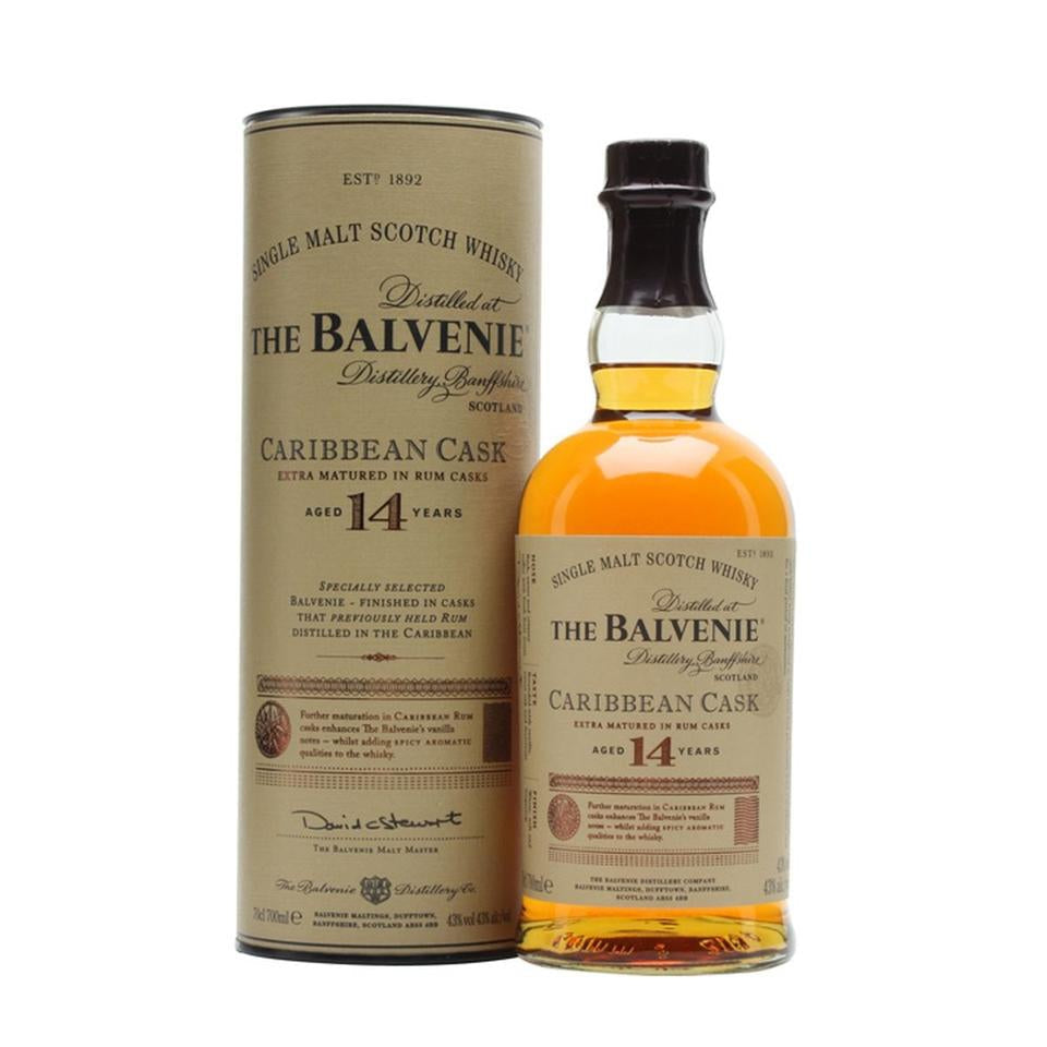 The Balvenie Aged 14 Years Caribbean Cask 750ml