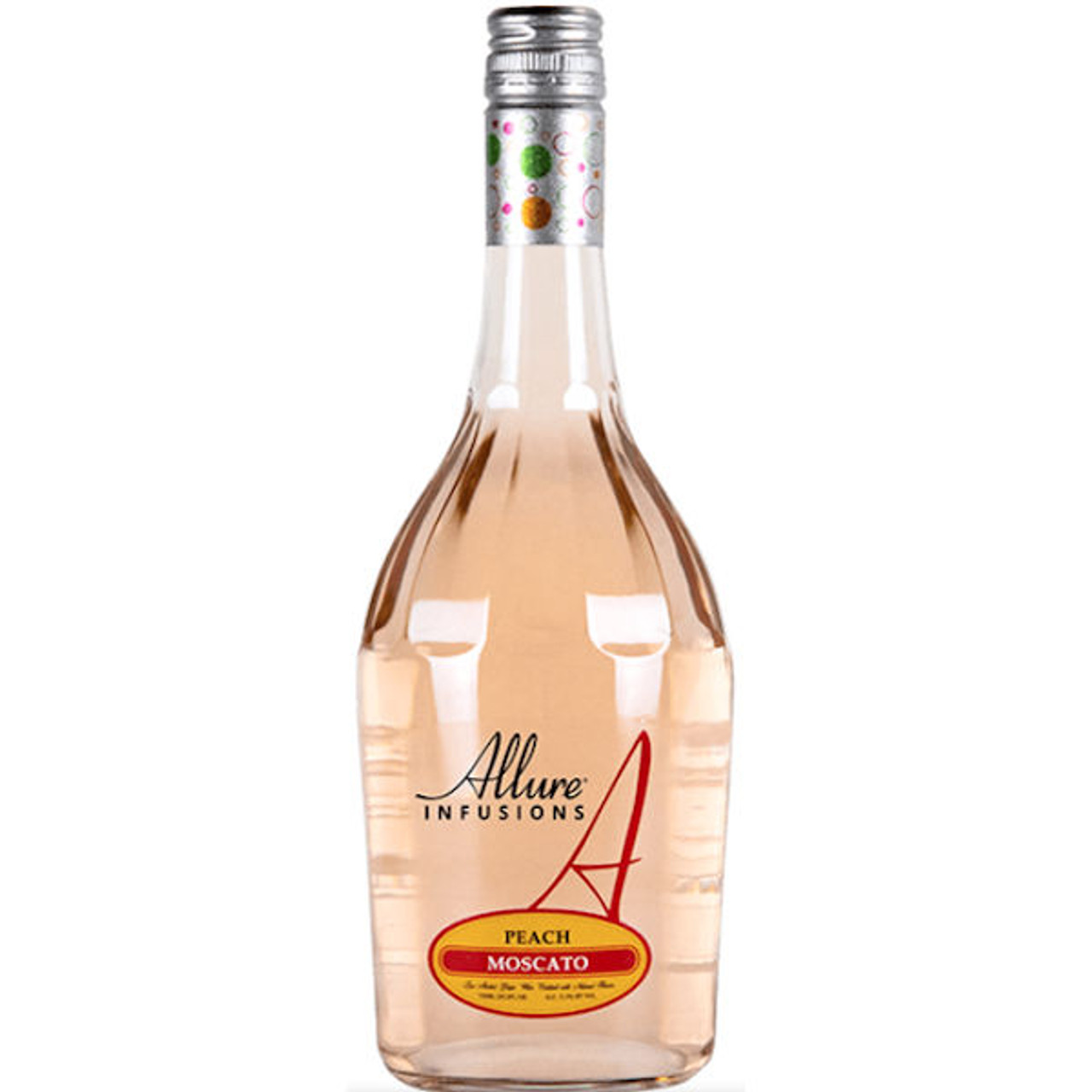12 Bottle Case Allure Infusions Peach Moscato NV w/ Shipping Included
