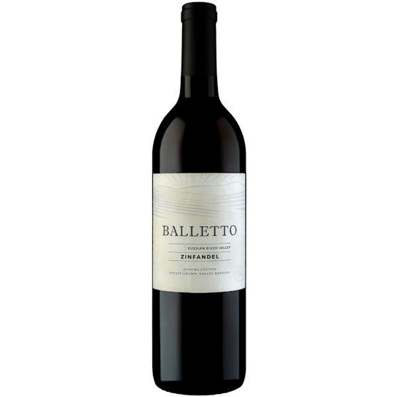 12 Bottle Case Balletto Russian River Zinfandel 2022 w/ Shipping Included