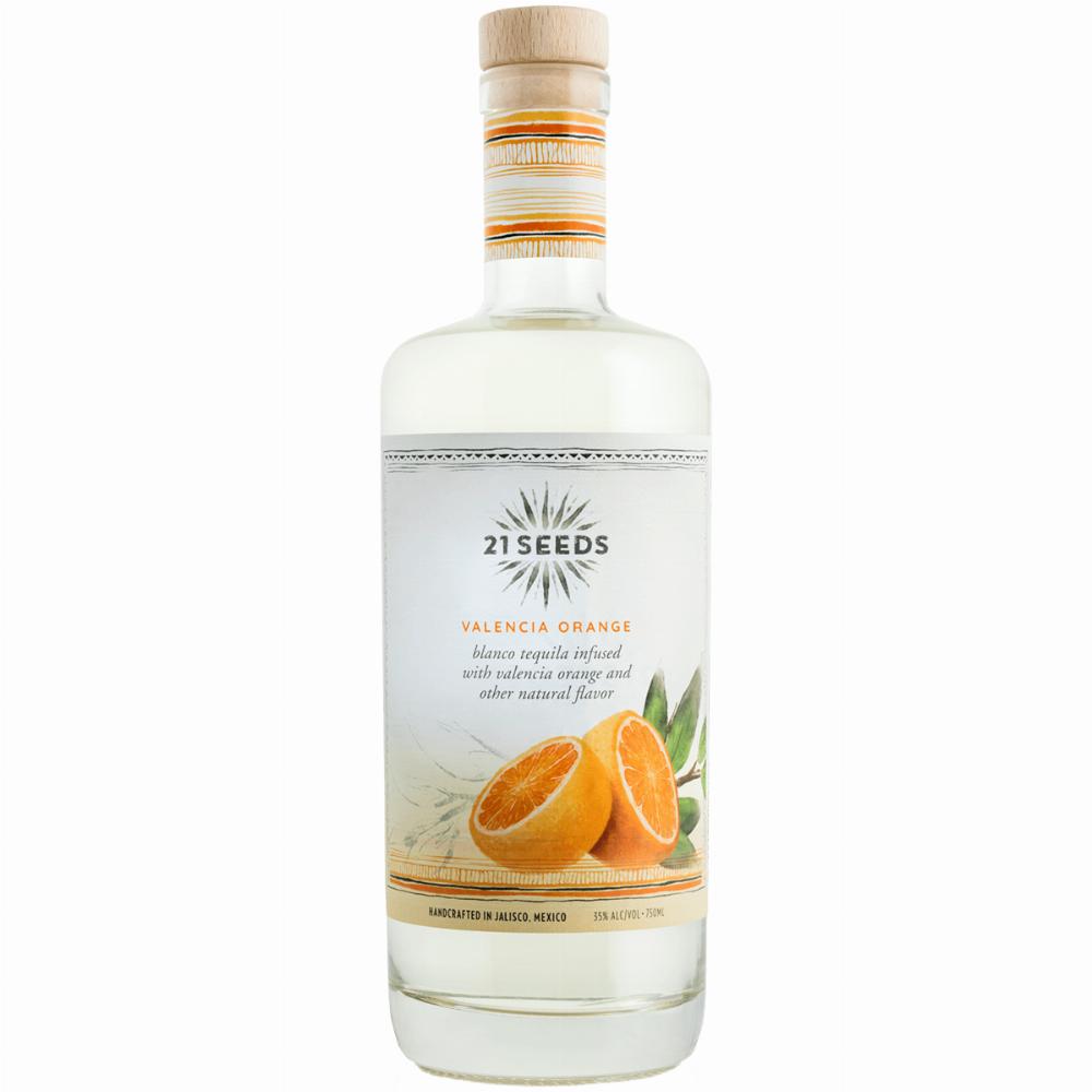 21 Seeds Valencia Orange Infused Blanco Tequila Flavored 750ml